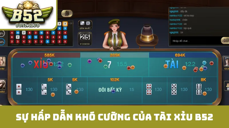 Sự hấp dẫn khó cưỡng của Tài Xỉu B52